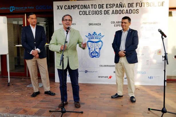 Alfredo García Amado en la presentación del Campeonato de España de Colegios de Abogados (ICAGR)